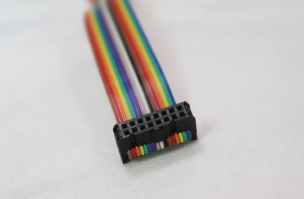 16PIN LED Screen Flat Ribbon Data Rainbow Color Singal Cable